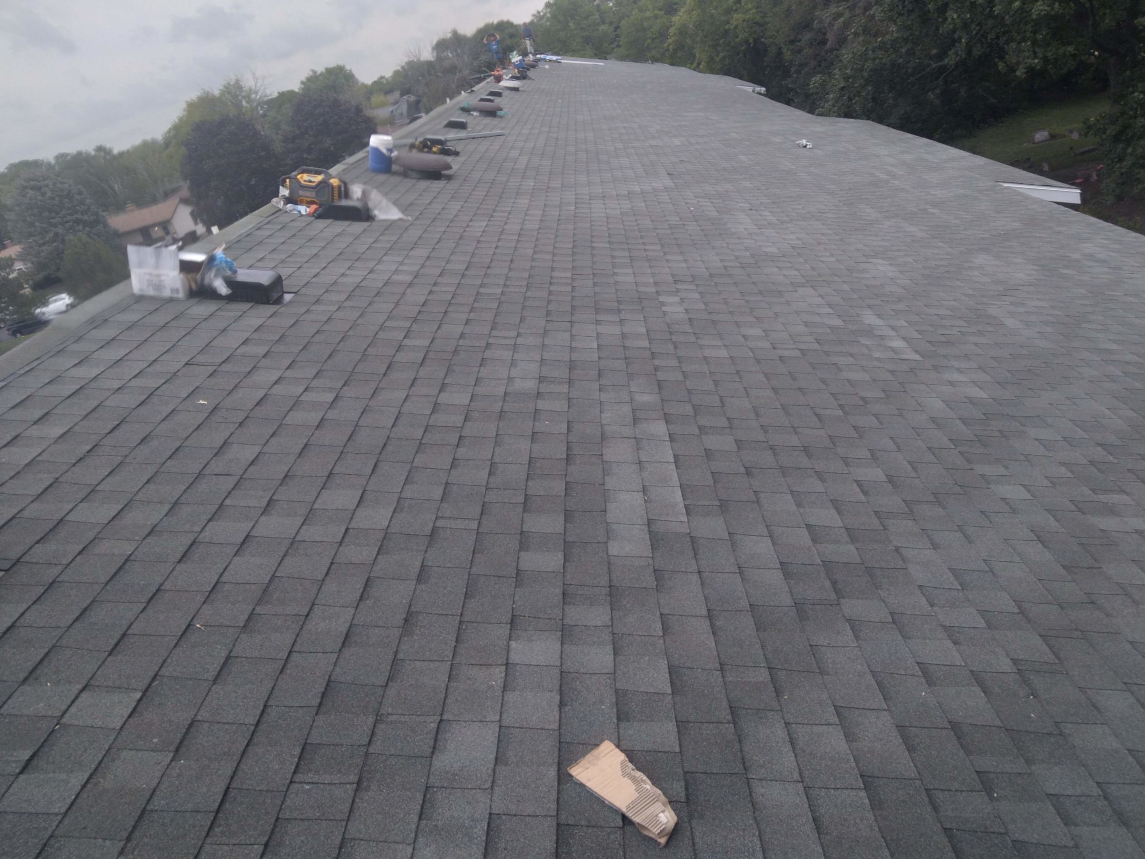 new roof shingles and ventilation
