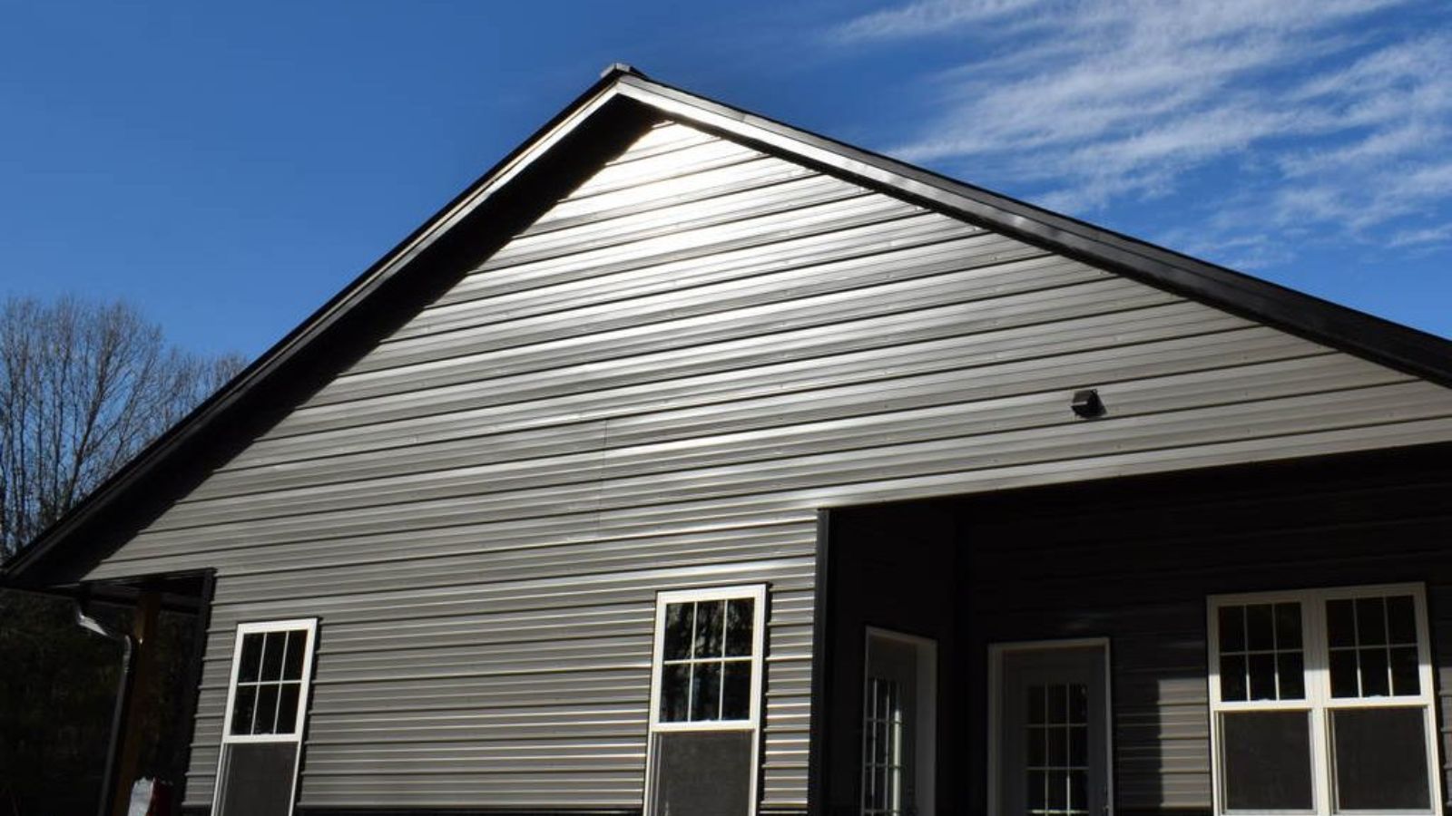 steel siding on house