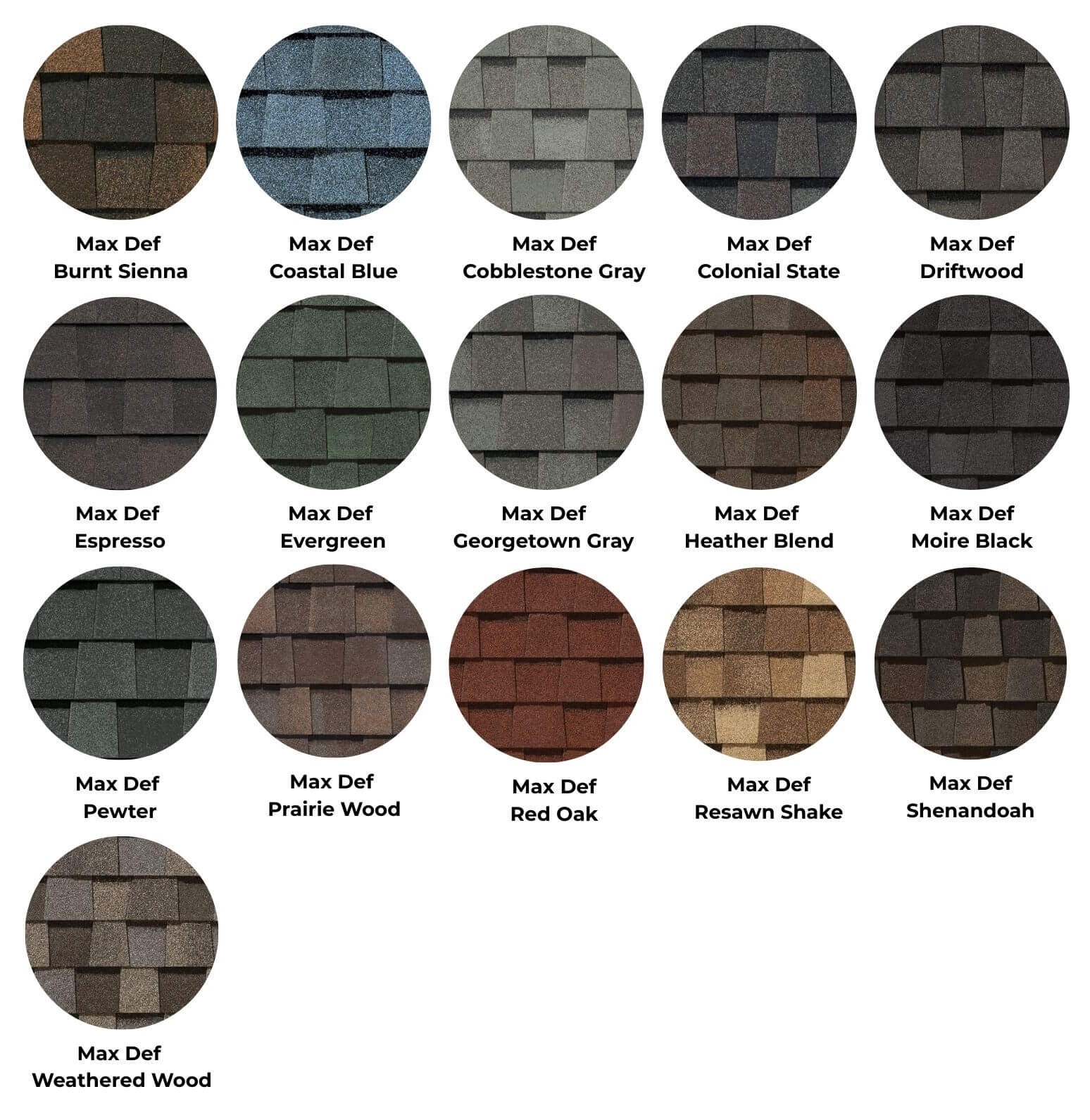 Roof Shingle Colors & Styles | Standard Roofing & Restoration