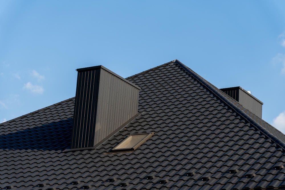 A house with a hip roof