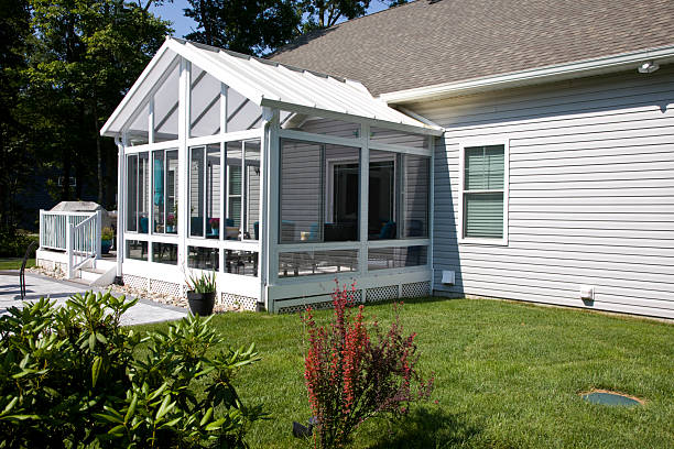 A house with a sunroom
