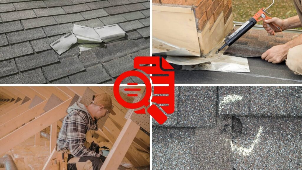 Damage on a roof