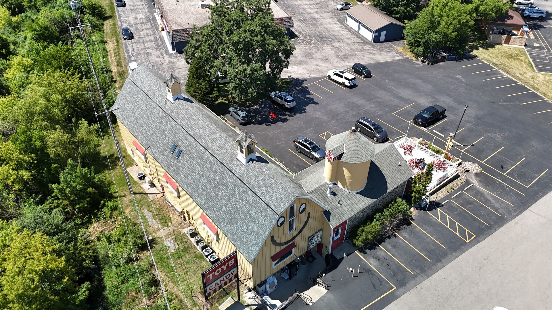 top of the roof in delafield